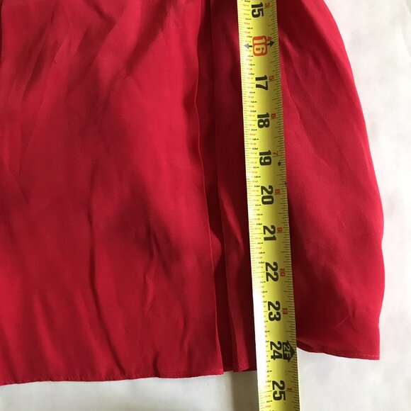 Anthropologie Black Halo Blue Red Wrap Top Mini Dress Size 0 - Picture 8 of 9